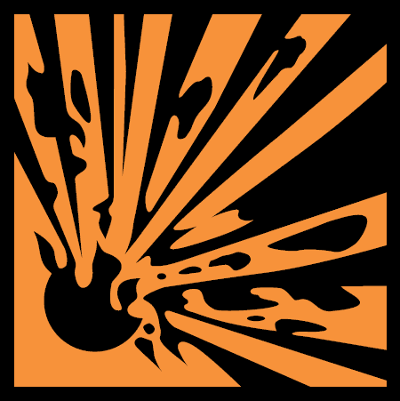 No Explosives Sign