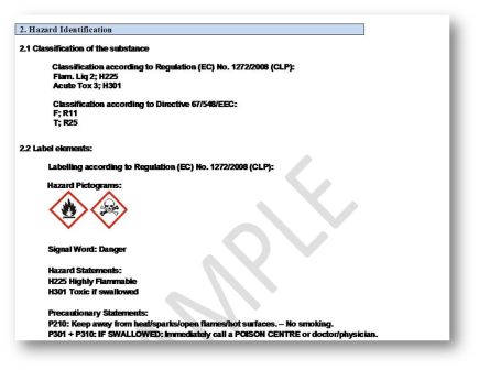 SDS example 1