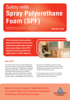 Spray Polyurethane Information Sheet front page preview
              