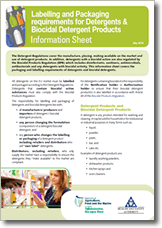 detergents info sheet cover