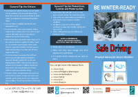 Winter Ready Advice on Safe Driving English Version front page preview
              