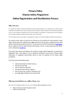 Choose Safety Registration Privacy Policy front page preview
              