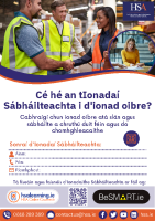 Póstaer A4 d'Ionadaithe Sábháilteachta front page preview
              