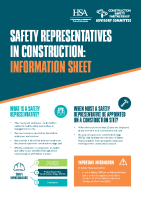 Safety Representative Information Sheet - Construction front page preview
              