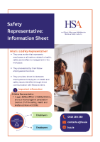 Safety Representative Information Sheet - General front page preview
              