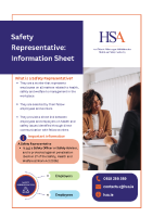 Safety Representative Information Sheet - General front page preview
              