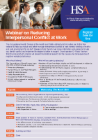 Webinar on Reducing Interpersonal Conflict at Work front page preview
              