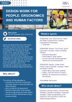 Design Work for People Ergonomics and Human Factors Webinar Flyer front page preview
              
