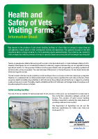 Health and Safety of Vets Visiting Farms front page preview
              