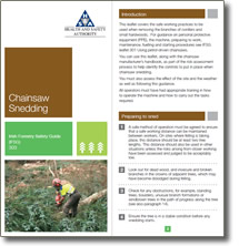 Irish Forestry Safety Guide - Chainsaw Snedding