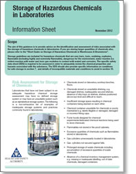 Storage of Hazardous Cheimicals Cover