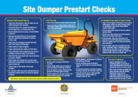 Site Dumper & 360 Excavator Pre-start Checks front page preview
              