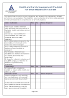 Health and Safety Management Checklist  For Small Healthcare Facilities front page preview
              
