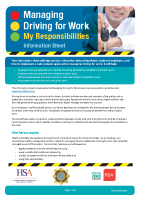 Driving for Work Info Sheet Sept 2016 front page preview
              