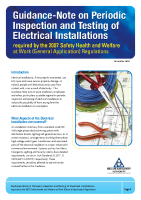 Guidance-Note on Periodic Inspection and Testing of Electrical Installations front page preview
              