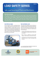 Safe Load Securing of Plant and Machinery front page preview
              