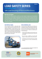 Safe Load Securing of Plant and Machinery front page preview
              