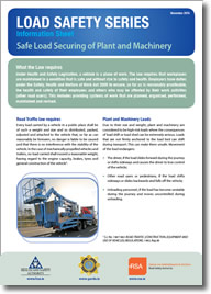 Safe Load Securing of Plant and Machinery cover
