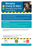 Managing Grey Fleet Information Sheet front page preview
              