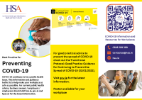 COVID-19 Protective Measures for the Workplace Leaflet March 2023 front page preview
              