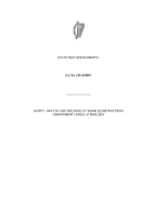 Safety Health and Welfare at Work (Construction) (Amendment) Regulation 2019 front page preview
              