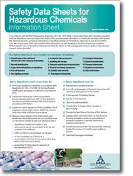 Safety Data Sheet Sds Information Sheet Health And Safety Authority