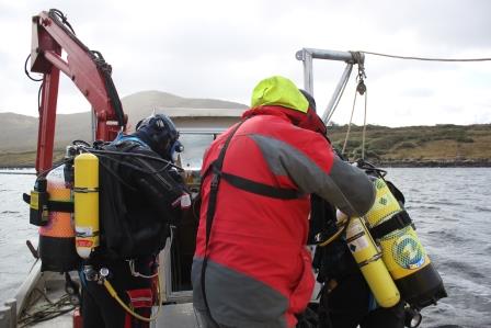 Divers Preparing to Dive