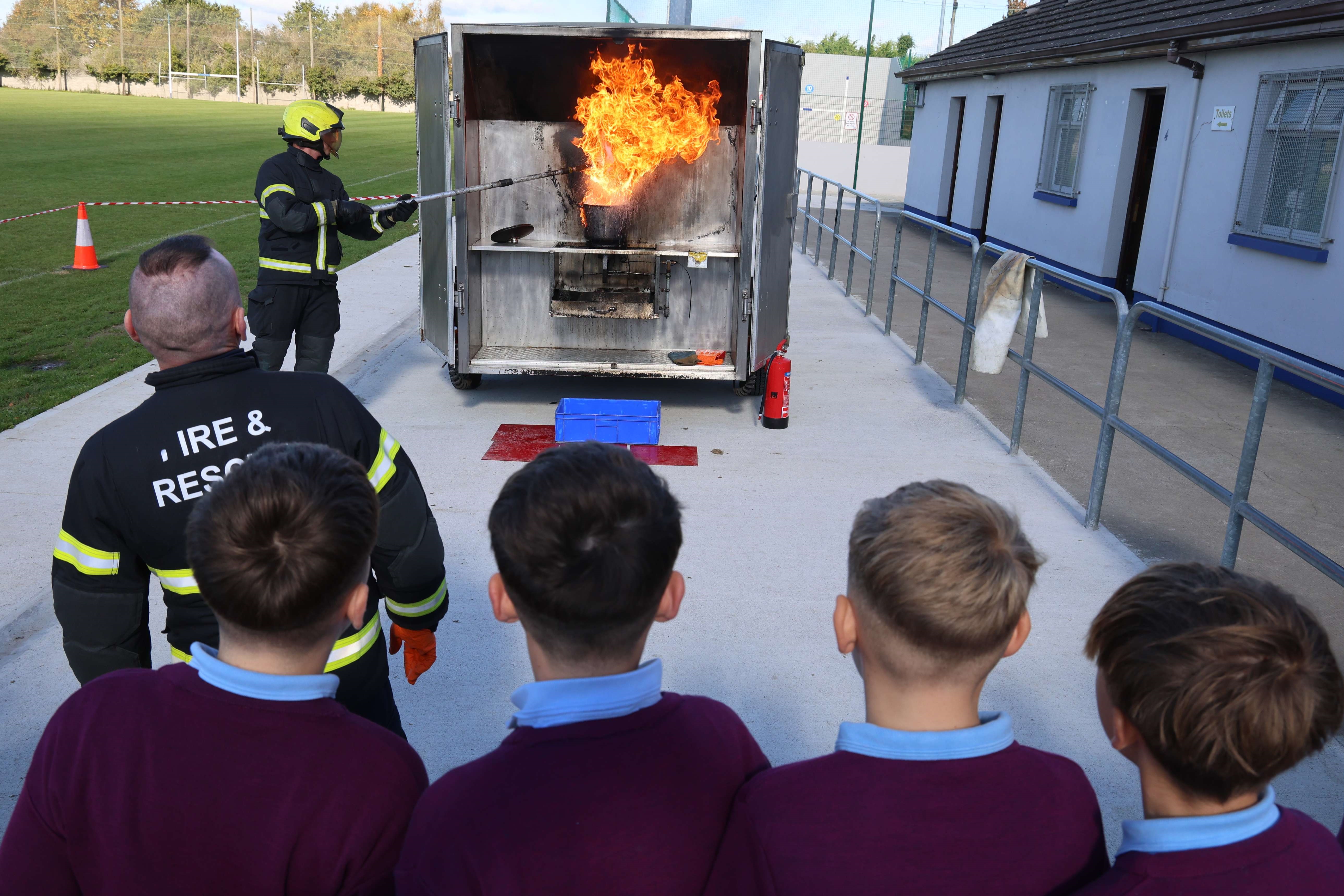 Group of children attending demonstration at HSA Keep Safe Programme