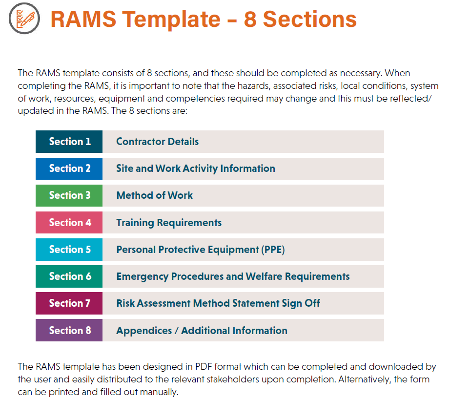 Health And Safety Method Statement Template Health And Safety Method Statement Template