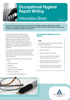Occupational Hygiene Report Writing Information Sheet thumbnail