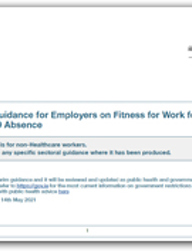 Interim Guidance for Employers on Fitness for Work following COVID-19 Absence thumbnail