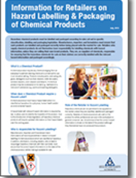 Information for Retailers on Hazard Labelling & Packaging of Chemical Products thumbnail