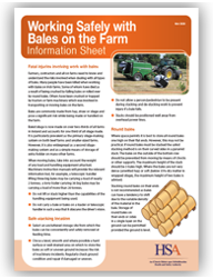 Working Safely with Bales on the Farm Information Sheet thumbnail
