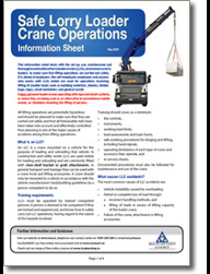 Safe Lorry Loader Crane Operations Information Sheet thumbnail