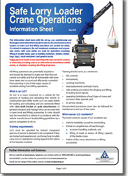 Safe Lorry Loader Crane Operations Information Sheet thumbnail