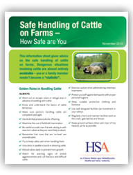 Safe Handling of Cattle on Farms Information Sheet thumbnail