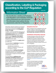 Hazard Labelling & Packaging according to the CLP Regulation - Information Sheet thumbnail