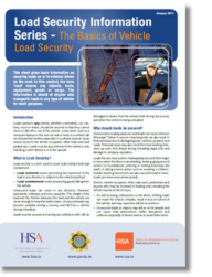 Load Security Check Load Security Information Sheet - Health and Safety Authority