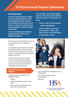 Managing Psychosocial Hazards in the Workplace 2023 thumbnail