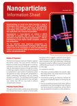 Nanoparticles Information Sheet thumbnail