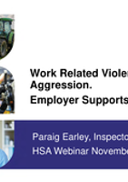 Paraig Earley Work Related Violence And Aggression Employer Supports thumbnail