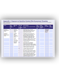 Exposure to Sensitive Content Risk Assessment Template thumbnail
