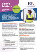 Sound Matters  Occupational Noise thumbnail