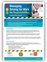 Managing Driving for Work Information Sheet thumbnail