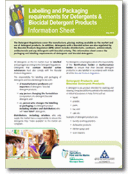 Labelling and Packaging Requirements for Detergents & Biocidal Detergent Products thumbnail