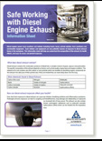Safe Working with Diesel Engine Exhaust Information Sheet thumbnail