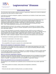 Legionnaires Disease Information Sheet thumbnail