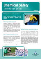 Chemical Safety Information Sheet thumbnail