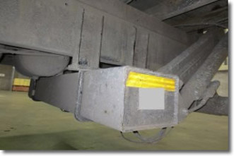 Picture of underside of tail lift Picture of underside of tail lift