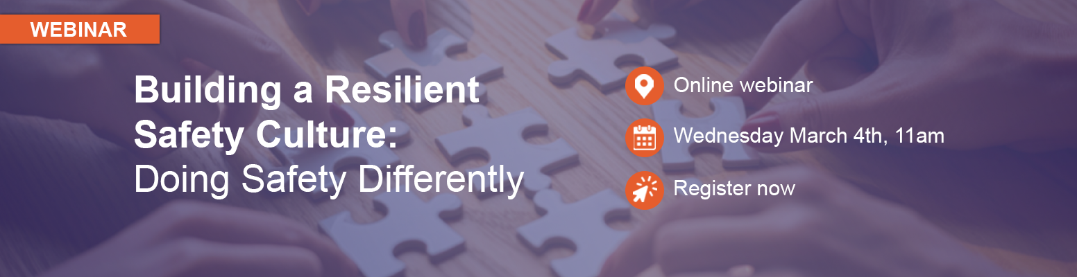 Safety Culture March 2026 Webinar Hero Banner